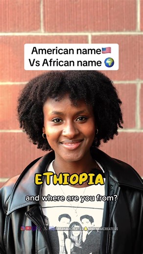 AMERICAN NAME VS AFRICAN NAME👀 #asa #africantikok #westafrica #abrahamcreates #fyp