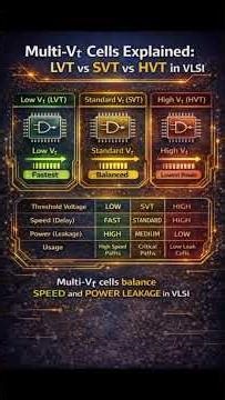 SVT vs LVT vs HVT cells in VLSI Physical Design #vlsi #vlsidesign #nvidia #nvidiastock #neso