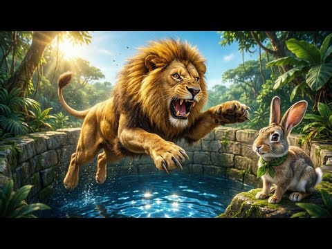 Clever Rabbit vs Lion: Jungle Danger Moral Story | clever rabbet