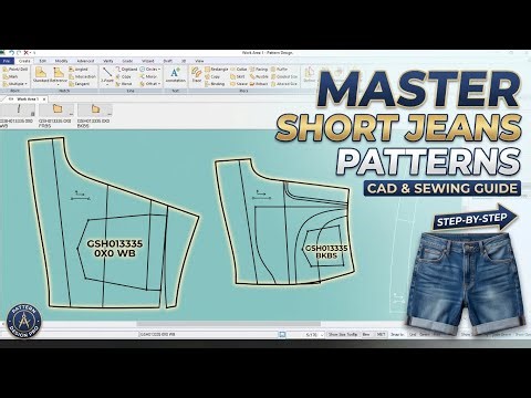 Video 2 Denim Shorts Pattern Making in Gerber AccuMark | Step by Step Tutorial