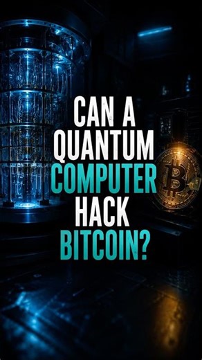 Can a quantum computer break Bitcoin? #Bitcoin #Crypto #QuantumTech #TechExplained #ScienceShorts
