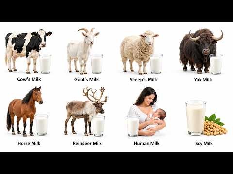 All Types of Milk and Plant Based Milk Explained