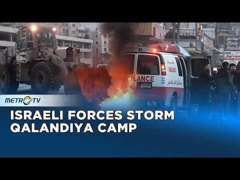 Israeli Forces Raid Qalandiya Camp Leaving Dozens Injured