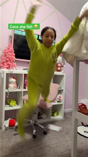 COCO SHE FELL 😭😂 #shorts #cocochanel #funnyvideo