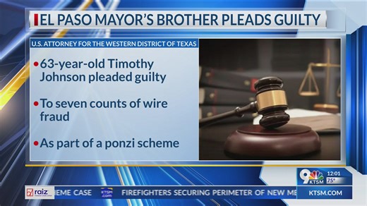 El Paso mayor’s brother pleads guilty in federal Ponzi scheme case