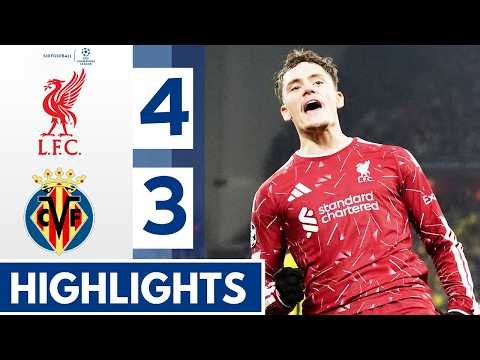 Liverpool vs Villarreal 4-3 - Highlights - Florian Wirtz, Araujo & Mac Allister Goals! - CL 2026
