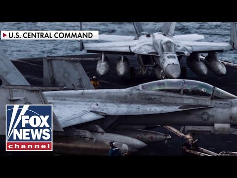 CENTCOM releases NEW footage of ‘Super Hornet’ jets as military weighs Iran options