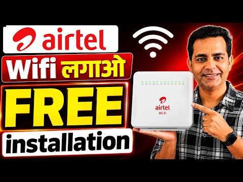 📶Airtel AirFiber Kaise Lagwaye 2026 | Airtel AirFiber Installation 40 Mbps Plan | FREE Installation