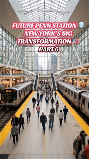 Future New York Penn Station 🚆🇺🇸 | AI Video