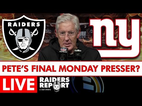 Raiders News LIVE: Pete Carroll Presser Reaction After 34-10 Loss To Giants + Geno Smith Injury