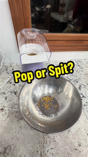 We bought this popcorn popper at Aldi so I could make my famous caramel corn. But instead of popping, it spit kernels all over my kitchen. Why am I showing this? Because I made a video to prove it didn’t pop and the manager didn’t want to watch it. I asked him twice. 🤷‍♀️ Instead of it going to waste, like unpopped corn, I’m putting it out there for your enjoyment. 😂 #popcorn #aldi #aisleofshame #aldifinds #fail