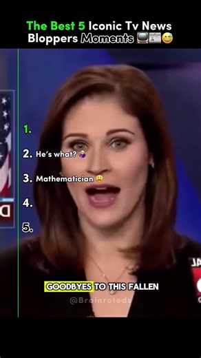 Best 5 Iconic TV News Bloopers Moments of All Time 📺😂