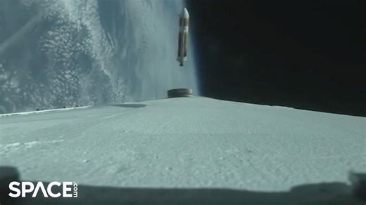 Delta IV Heavy's final launch rocket cam footage