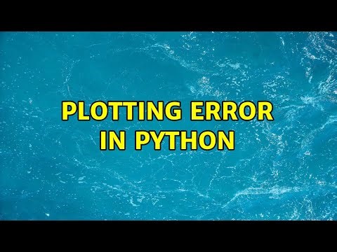 Plotting error in Python (2 Solutions!!)