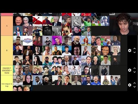 FAVIJ'S TIER LIST dei MIGLIORI PERSONAGGI ITALIANI