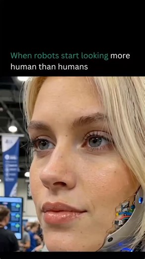 knowledge Hive on Instagram: "This video shows an ultra-realistic humanoid robot with a lifelike female face. She looks almost indistinguishable from a real person. The smooth movements, detailed facial structure, and natural expressions make it hard to believe it’s artificial. Whether real robotics or AI-generated footage, it showcases how advanced modern technology has become. Follow aicontroled for more AI and Tech related videos! Source: ai.myikigai on IG"