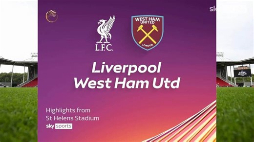 Liverpool 0-1 West Ham United | Women's Super League highlights