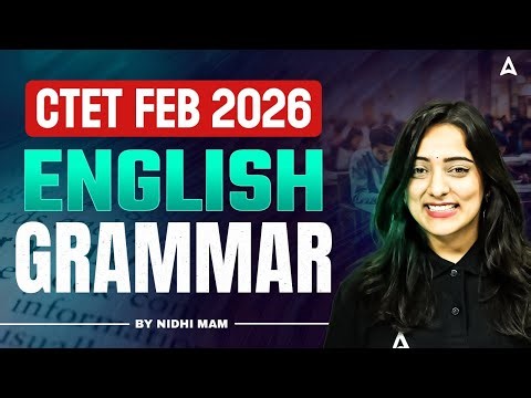 CTET English 2026 | CTET English Grammar Concepts & Questions | CTET English Preparation Nidhi Mam