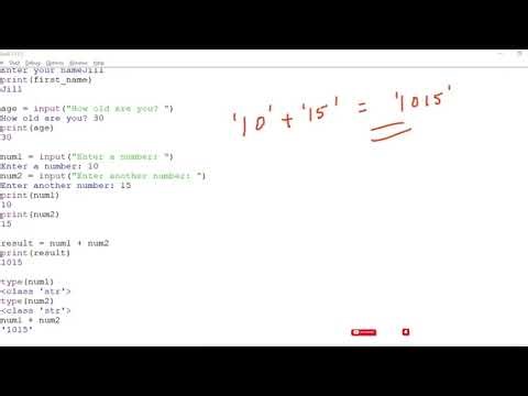 Python Class | Taking Input From User the Input function | Lecture 15