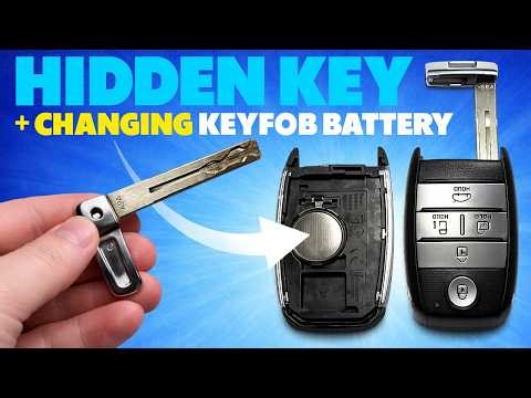 Finding Hidden Keyfob Key + Replacing Battery