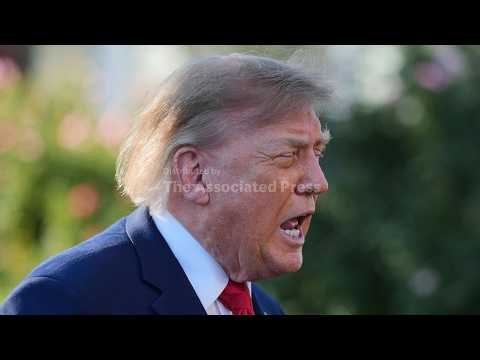Trump lashes out at reporters pressing him on Russia sanctions waiver