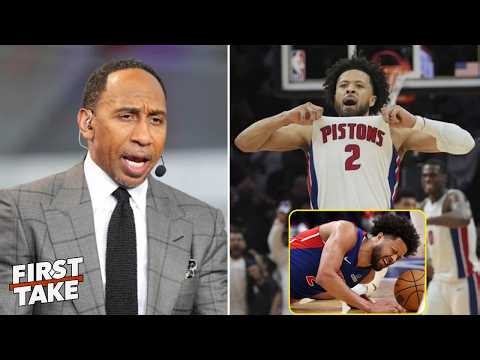 FIRST TAKE | Stephen A. debate: Cade Cunningham likely out long-term with collapsed lung.
