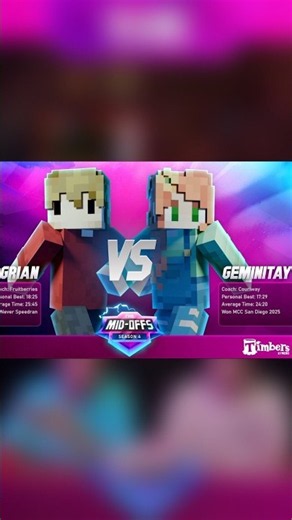 The Tragic Match Between Hermits #grian #geminitay #midoffs #minecraft