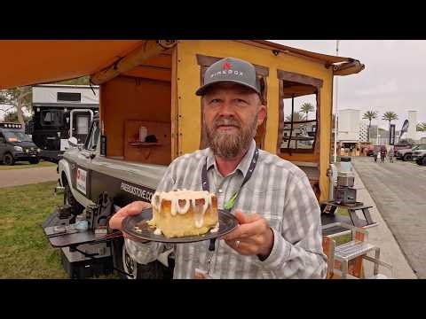 Overland Expo was a Blast! Camping and Firebox Stove Cooking with the Nano! I Even Baked a Cake!