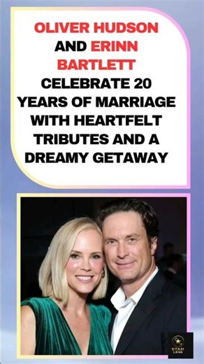 Oliver Hudson and Erinn Bartlett celebrate 20 years of love with a perfect getaway. #shorts