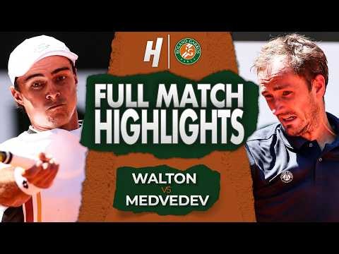 Adam Walton vs Daniil Medvedev - FULL Match Highlights | Roland Garros 2026