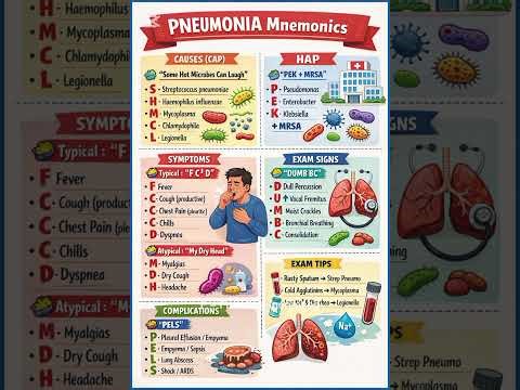 Lets talk about Pneumonia mnemonics