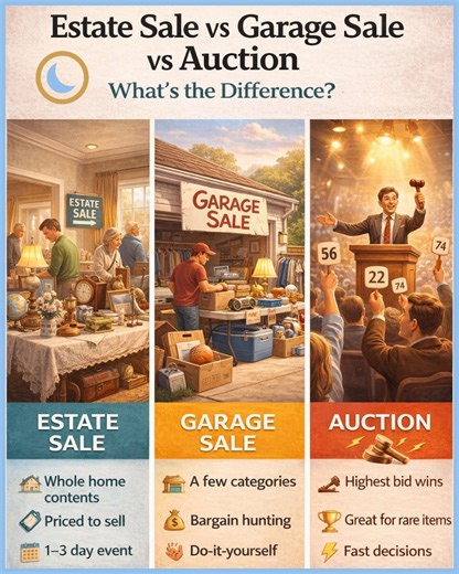 Estate Sale vs Garage Sale vs Auction: What s the Difference? | John and Christina Brown posted on the topic | LinkedIn