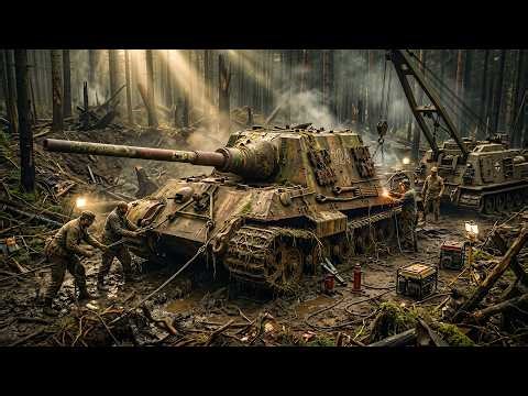 We Found a Buried JagdTiger Tank From the Final Battle and Restored It | Hidden Process