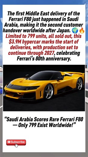 "Ferrari F80 Makes Its Middle East Landing In Saudi Arabia "#ferrari#ferrarif80#saudiarabia#hypercar