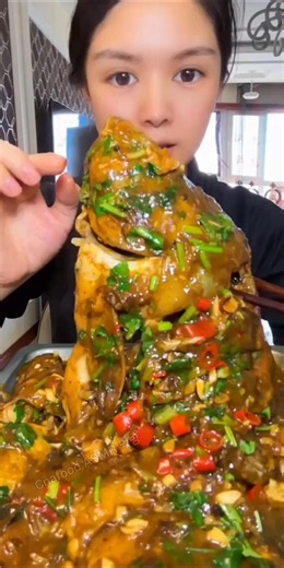 fish curry eating challenge asmr