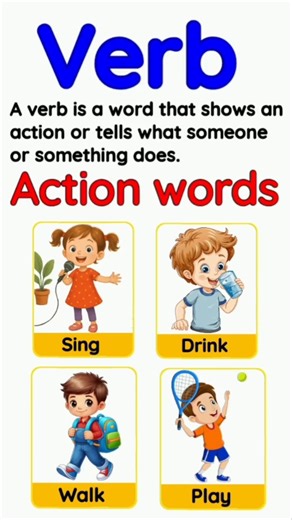 Verb | WHAT IS A VERB| Verb definition | Basic English Grammar | Learn verb | #verb #actionverbs