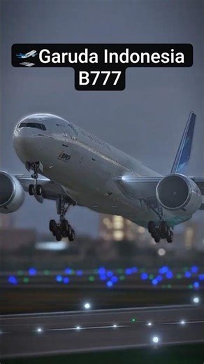 Garuda Indonesia B777 Taking Off from Jakarta 🇮🇩✈️ | Powerful Departure #shorts #aviation