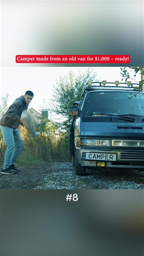 Camper made from an old van for $1,000 — DIY van conversion ideas