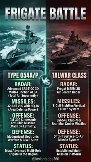 Type-54AP vs Talwar Class - Battle of Stealth Frigates