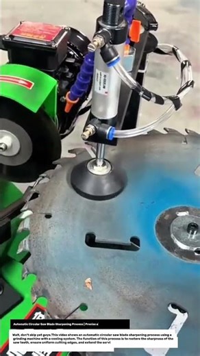 Automatic Circular Saw Blade Sharpening Process | Precise and Efficient Grinding.