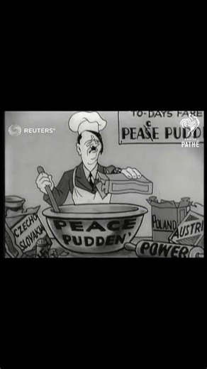 Hitler's Peace Pudding (1939) | WWII Propaganda Cartoon