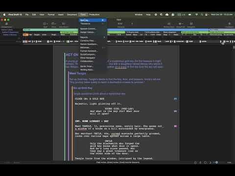 How to Run Reports in Final Draft
