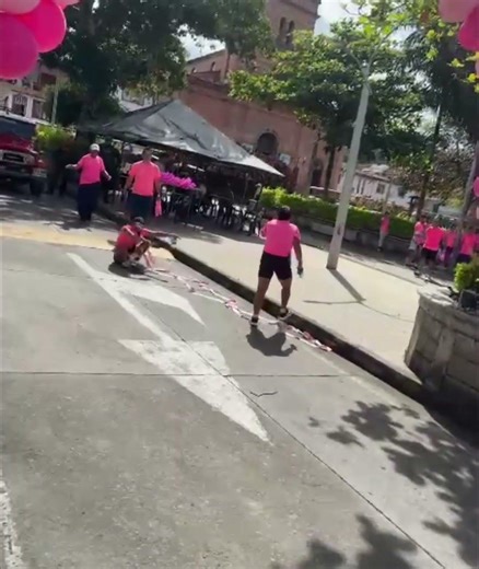 Runner Falls After Getting Tangled in Finish Line Tape at 5K Race