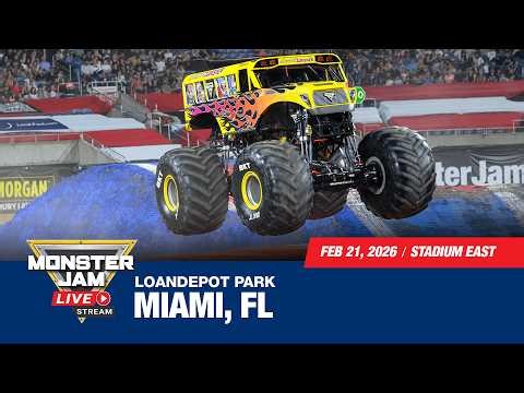 Monster Jam: Miami, FL - 1 (Full Event) | Feb 21, 2026 | Stadium East