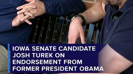 Josh Turek on endorsement from former president Obama