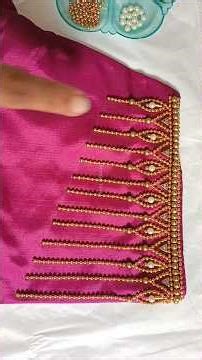 Simple And Unique Aariwork Blouse Sleeve Design |Embroidery |Maggamwork |Blouse Design #shorts