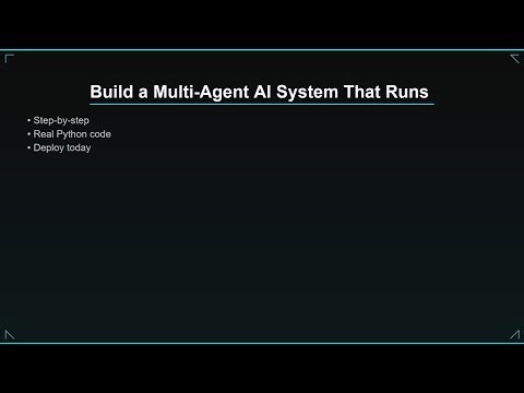 Build a Multi-Agent AI System That Runs Your Business