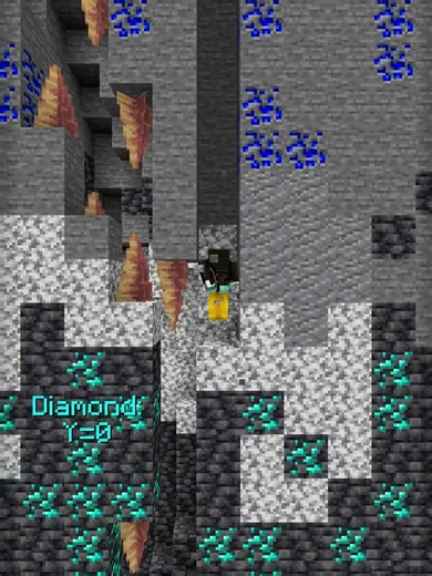 Minecraft Ore Spawn Height....🤔 (World's Smallest Violin) #minecraft #shorts