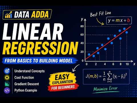Linear Regression Explained Simply 🔥 | Complete Machine Learning Tutorial for Beginners | Data Adda