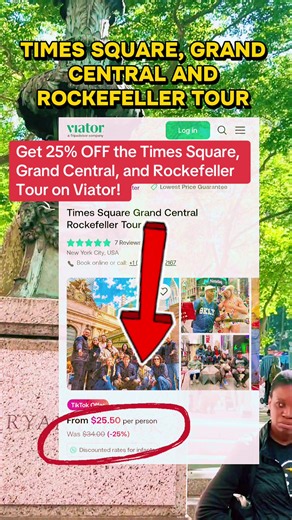 Plan ahead in visiting nyc by booking nyc landmarks tour via @Viator with awesome 25% off deal! Tap pin location in this video to get it! #tiktokgothrive #tiktoktravel #tiktokdeals #nyc #manhattannewyork